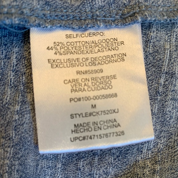 Copper Key Girl’s size M shift dress heathered blue color - Picture 7 of 8